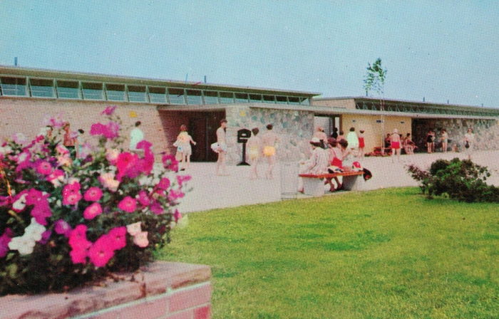 Lake St. Clair Metropark (Metro Beach, Metropolitan Beach) - Vintage Postcard (newer photo)
